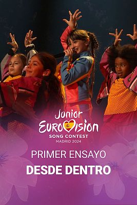 As fue el primer ensayo de Chloe en Eurovisin Junior 2024