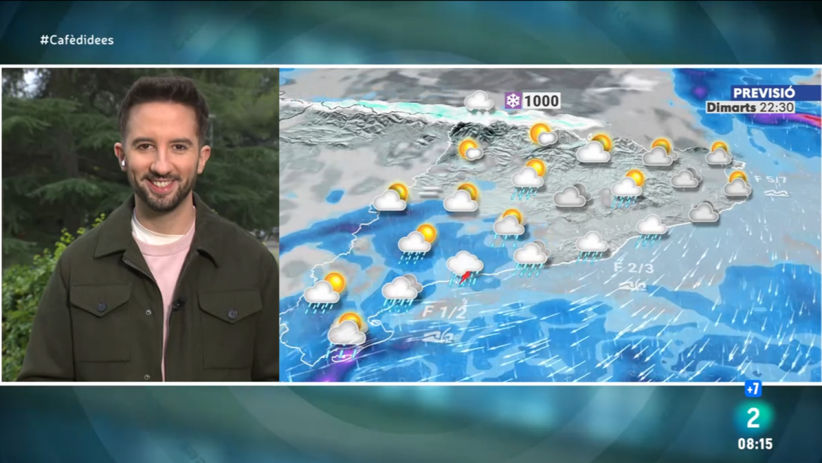 El Temps - Tastet de l'hivern amb ruixats intensos, vent, mala mar i neu al Pirineu | Veure