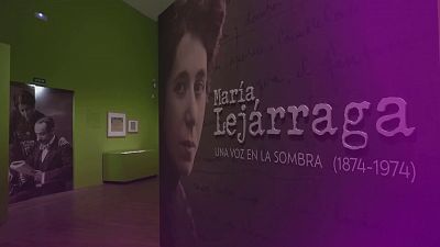 Carmen de Burgos y Mara Lejrraga en la Biblioteca Nacional