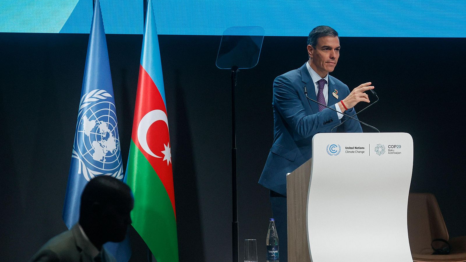 Sánchez recuerda en la COP29 la DANA: "El cambio climático mata"