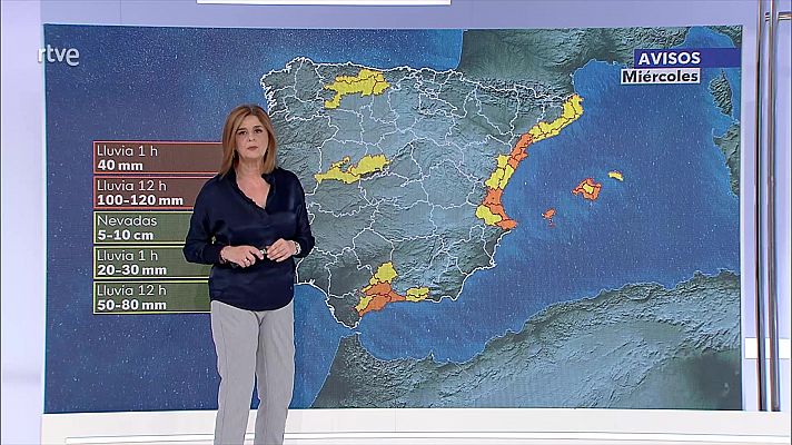 Chubascos fuertes con tormenta en Baleares y litoral de Cataluña, norte de Castellón y cabo de la Nao