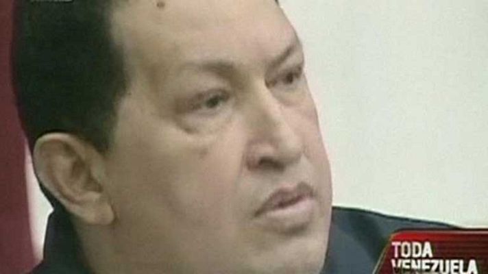Telediario 1 - Chávez sigue estable