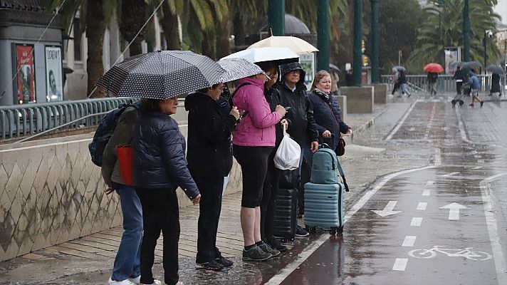 Precipitaciones fuertes y persistentes en el litoral este y Baleares