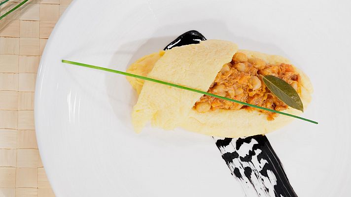 Saber vivir - Tortilla rellena de ropa vieja