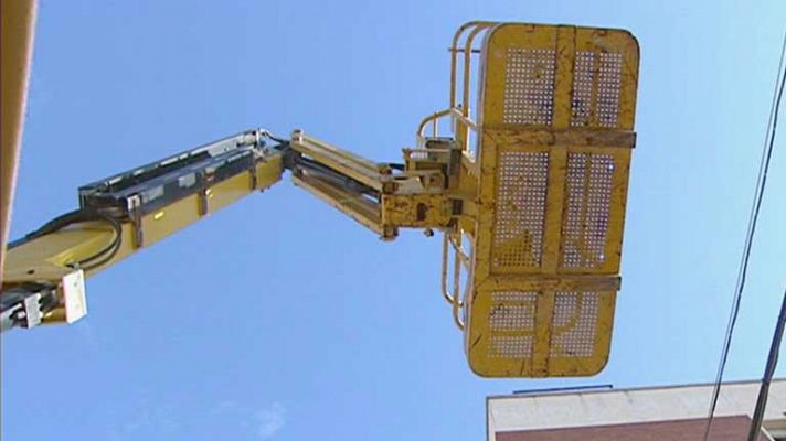 Telediario 1 - Robo de maquinaria pesada