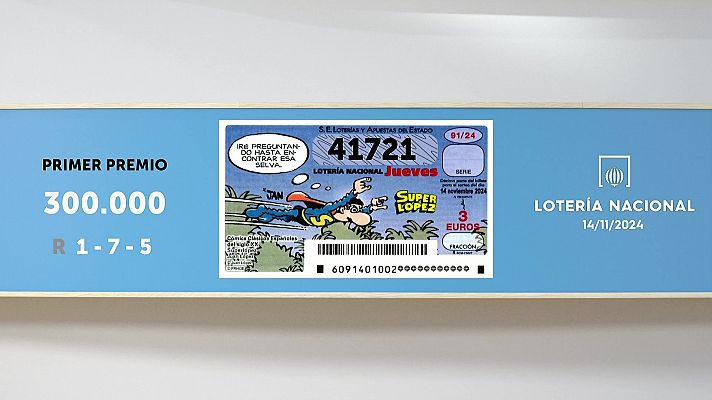 SELAE - Sorteo de la Lotería Nacional del 14/11/2024