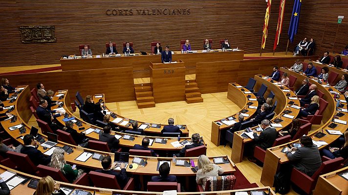 Pleno de Carlos Mazón en las Cortes Valencianas