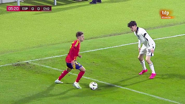Fútbol - España - Inglaterra | Amistoso sub-21: España domina a Inglaterra pero no pasa del empate sin goles