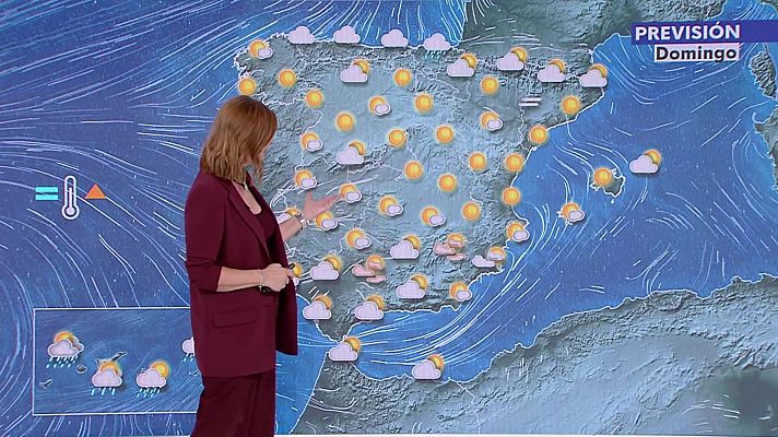 Predominan los ascensos térmicos, más las máximas en el sudoeste y Cantábrico interior