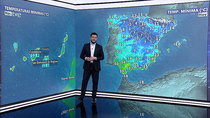 Precipitaciones fuertes en las islas occidentales canarias - ver ahora