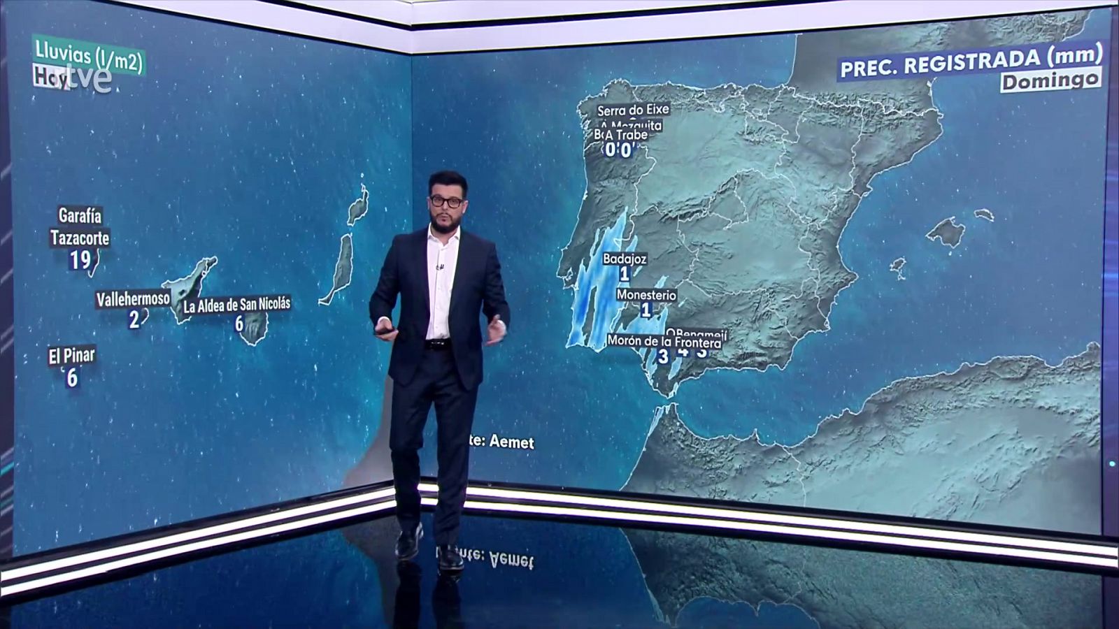 Chubascos acompañados de tormenta con probabilidad de llegar a fuertes en las islas Canarias - ver ahora