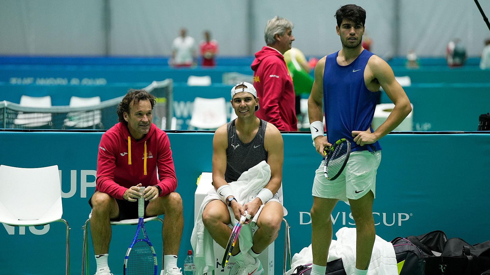 Nadal y Alcaraz ya entrenan pensando en la Davis