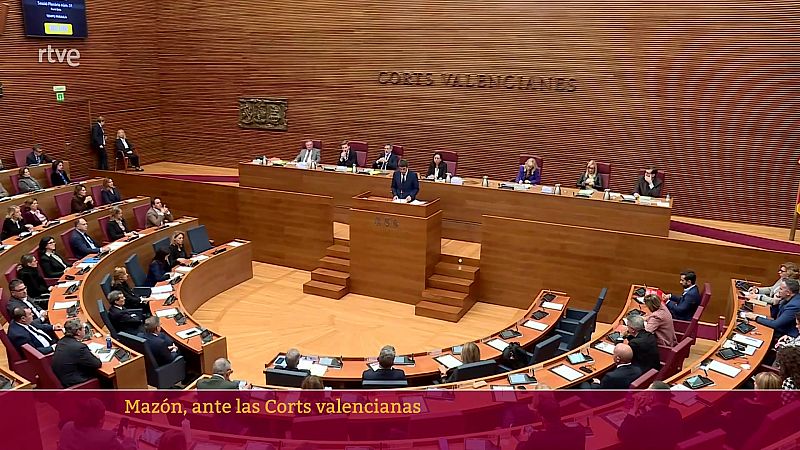 Comparecencia de Mazón en las Corts