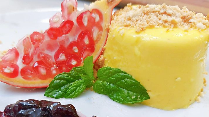 Saber vivir - Versión de panacota con papaya y miel del chef Sergio Fernández