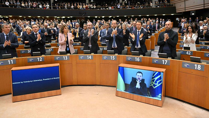 Guerra Ucrania: Zelenski pide al Europarlamento que continúe el apoyo - Informativo 24h | Ver