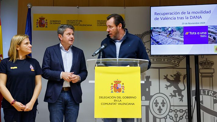 Comparecencia de Óscar Puente. Obras de recuperación tras la DANA