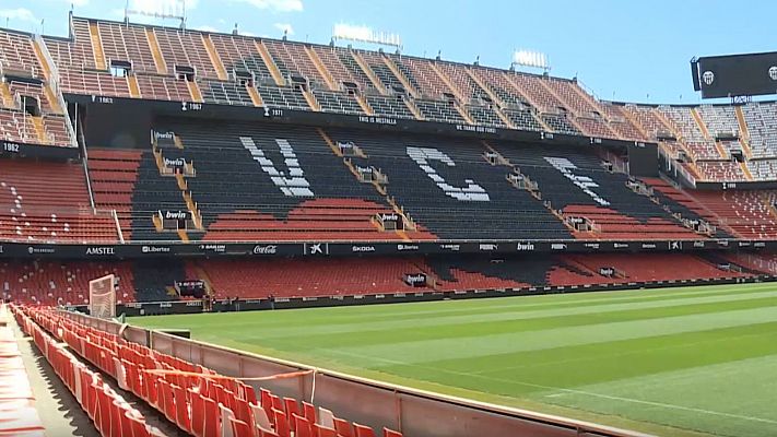 Telediario 1 - El fútbol vuelve a Mestalla tras la DANA