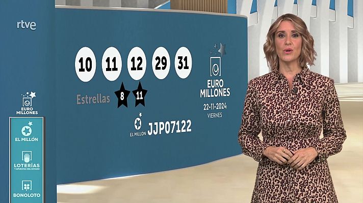 Sorteo de la Bonoloto y Euromillones del 22/11/2024