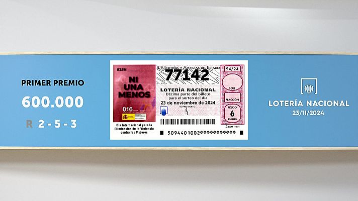 SELAE - Sorteo de la Lotería Nacional del 23/11/2024