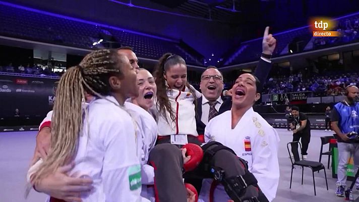 España gana el bronce mundial de kumite femenino por equipos