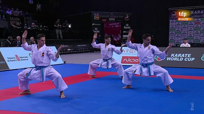 El equipo masculino de kata logra el bronce mundial en Navarra