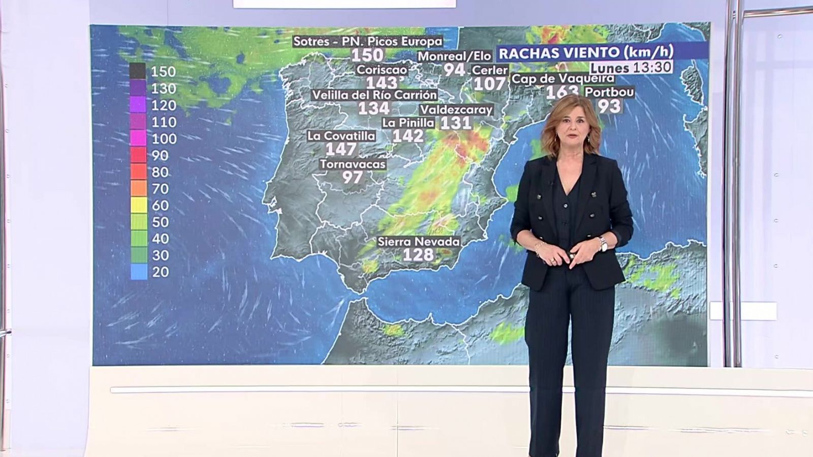 Precipitaciones persistentes y localmente fuertes al oeste del sistema Central y del Cantábrico, sur de Galicia y Pirineos - ver ahora