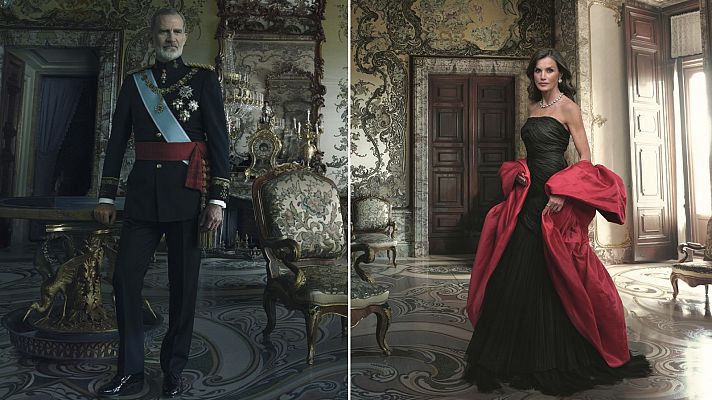 Felipe VI y la reina Letizia, retratados por Annie Leibovitz en el Banco de España