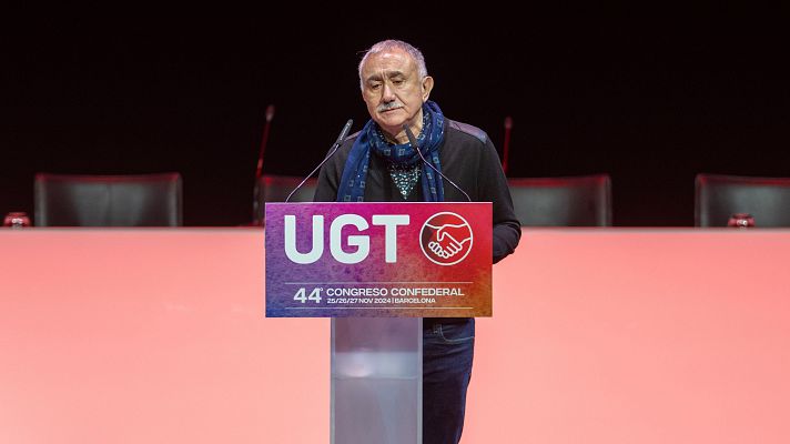 La hora de La 1 - Pepe Álvarez (UGT) hace balance tras su reelección: "Nunca se habían conseguido tantas mejoras como en este tiempo"