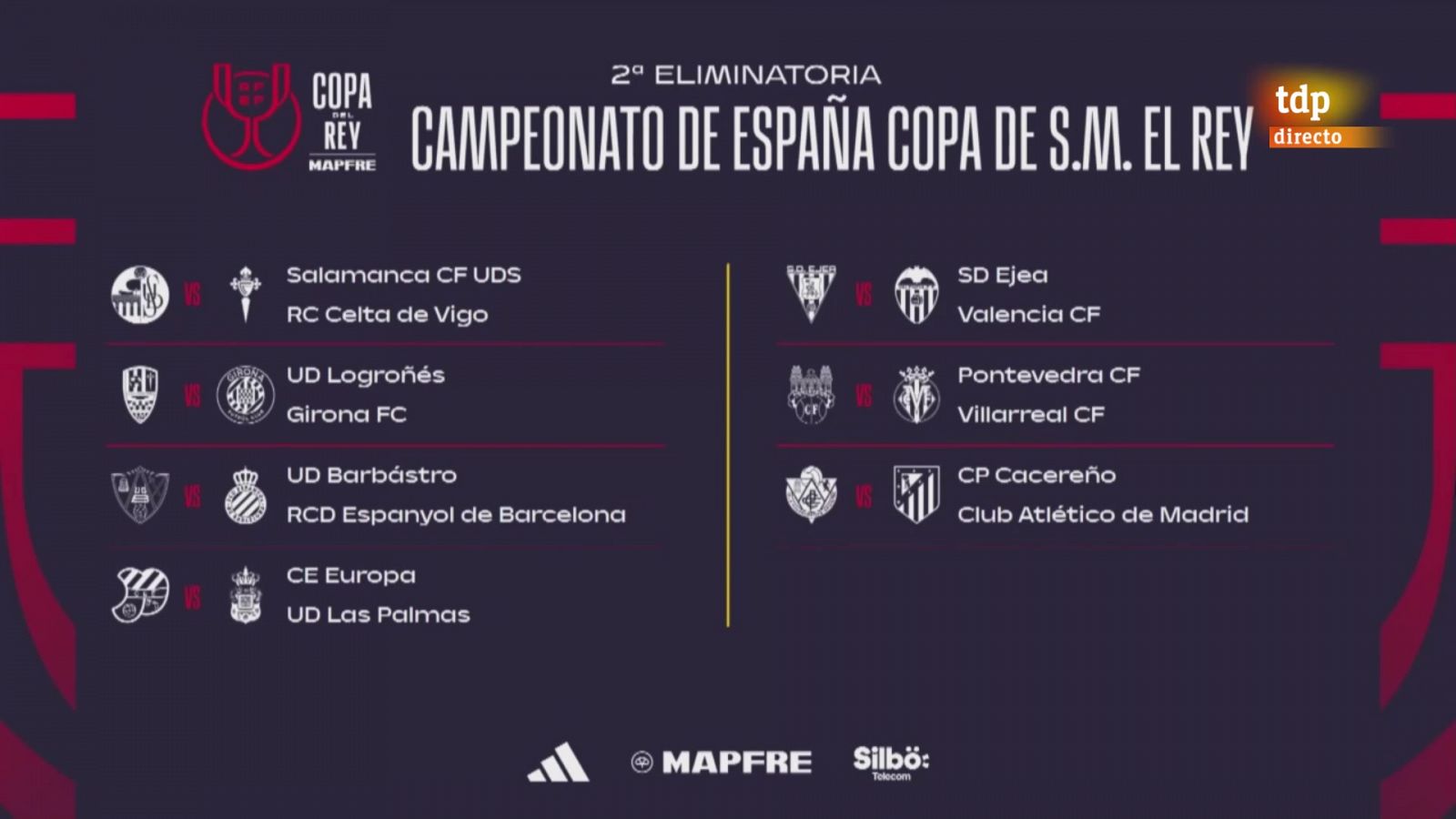 Copa del Rey: cruces y calendario en la segunda ronda - Copa del Rey | Ver