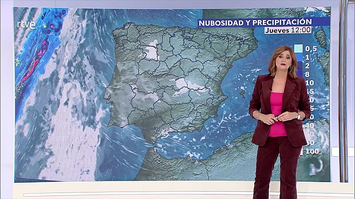 El tiempo - Intervalos de levante fuerte en el Estrecho y de componente sur en litorales de Galicia