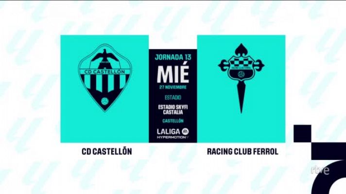 Castellón - Racing Ferrol: resumen del partido de la 16ª jornada de Liga | Segunda