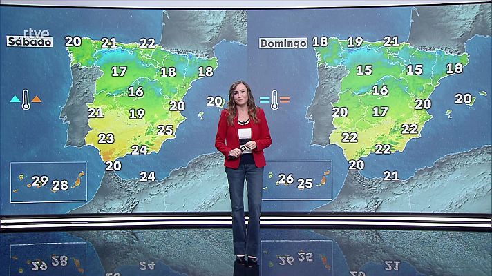 El tiempo - Intervalos de levante fuerte en el Estrecho y de viento de componente sur en litorales de Galicia
