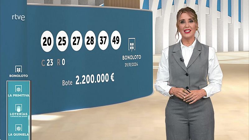 Sorteo de la Bonoloto y Euromillones del 29/11/2024 - ver ahora