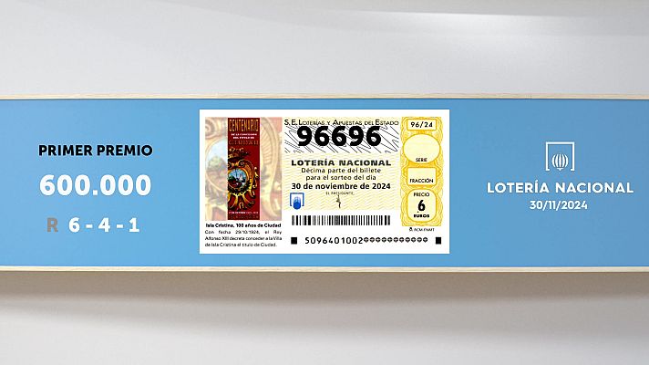 SELAE - Sorteo de la Lotería Nacional del 30/11/2024