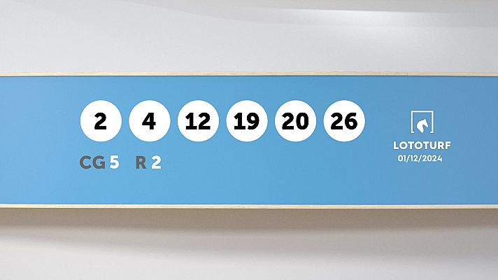 SELAE - Sorteo de Lotería Lototurf: 01/12/2024