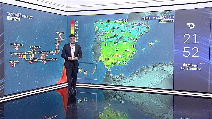 El tiempo - Nieblas con probabilidad de ser densas y persistentes en el Ebro y depresiones del nordeste peninsular