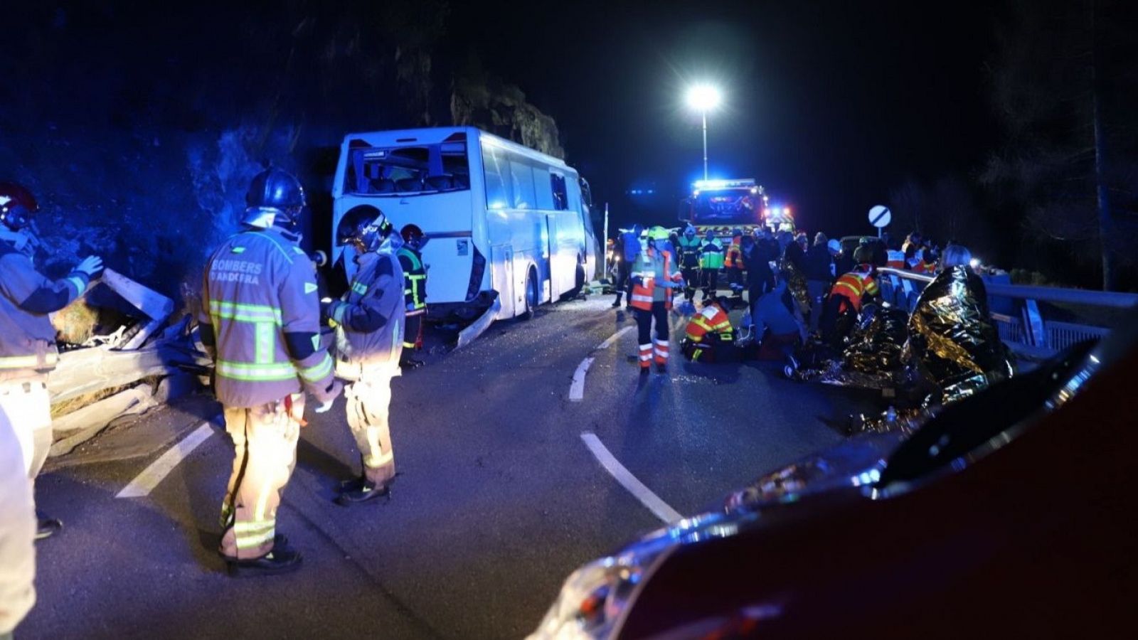 2 muertos en un accidente de un autobús español en Francia