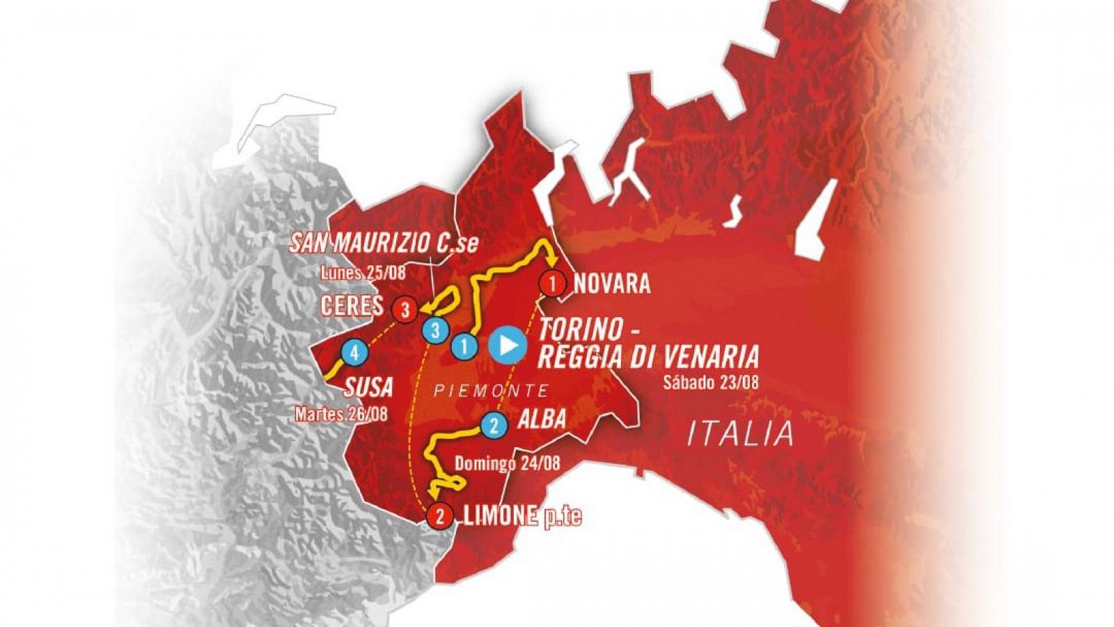 Piamonte acogerá la salida de La Vuelta a España de 2025