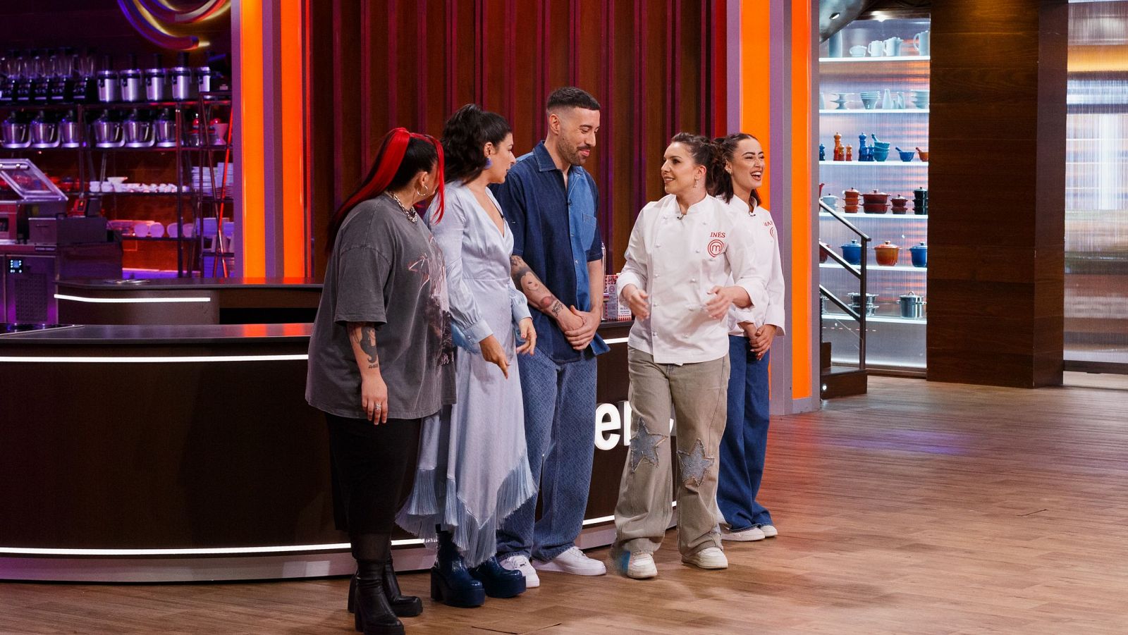 Andrea Compton y Nerea Pérez de las Heras sorprenden a Inés en MasterChef Celebrity 9