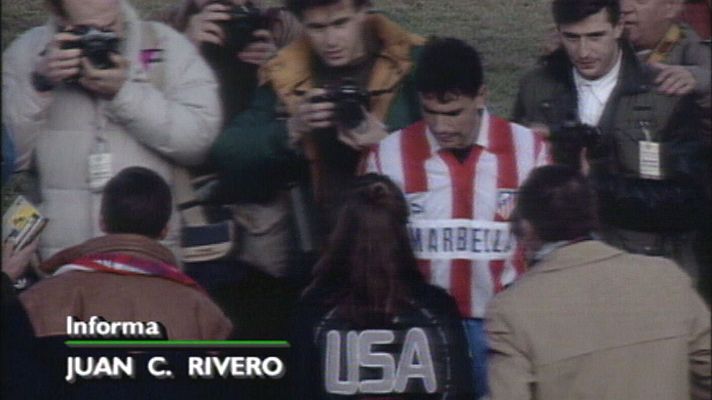 Fútbol - Atlético de Madrid 1-2 Deportivo de la Coruña. Jornada 18. 19/01/92