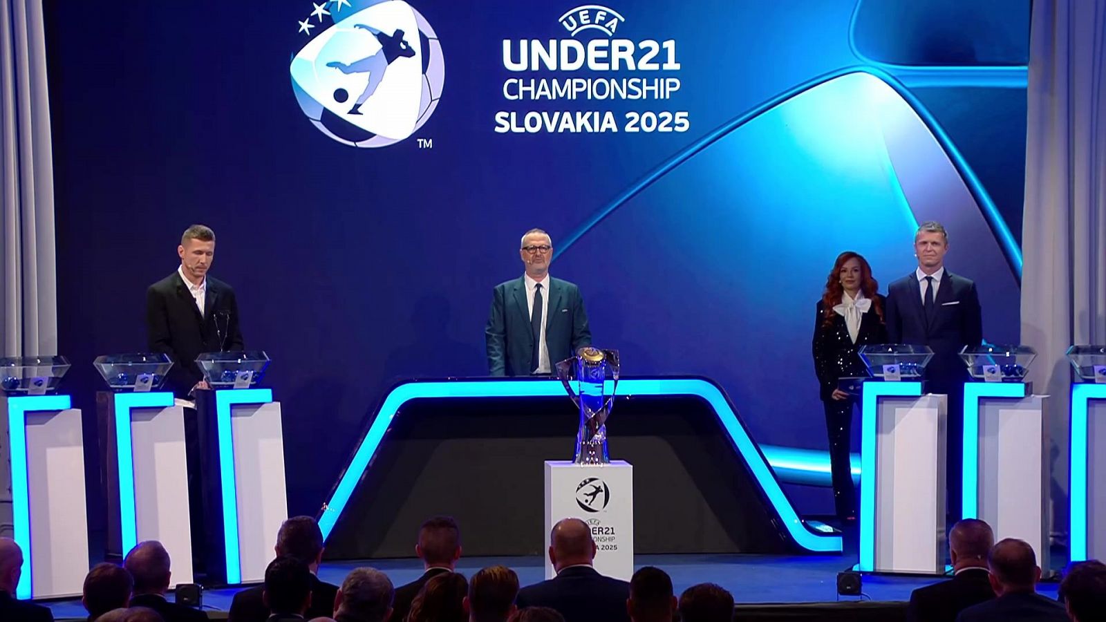 Fútbol - Sorteo Fase Final Eurocopa Masculina Sub-21 2025 - ver ahora