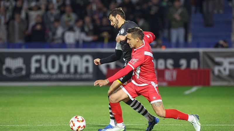 Polémica en el Unionistas - Rayo: el árbitro anula un gol sobre la bocina de los salmantinos