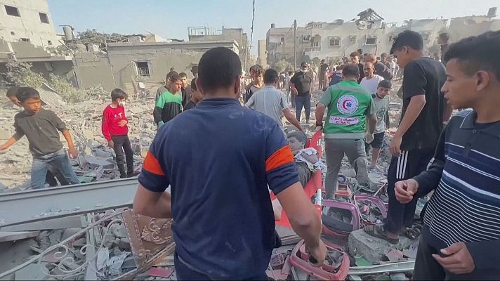 Telediario 1 - Amnistía Internacional denuncia el "genocidio" de Israel en Gaza y pide actuar