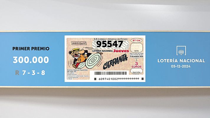 SELAE - Sorteo de la Lotería Nacional del 05/12/2024