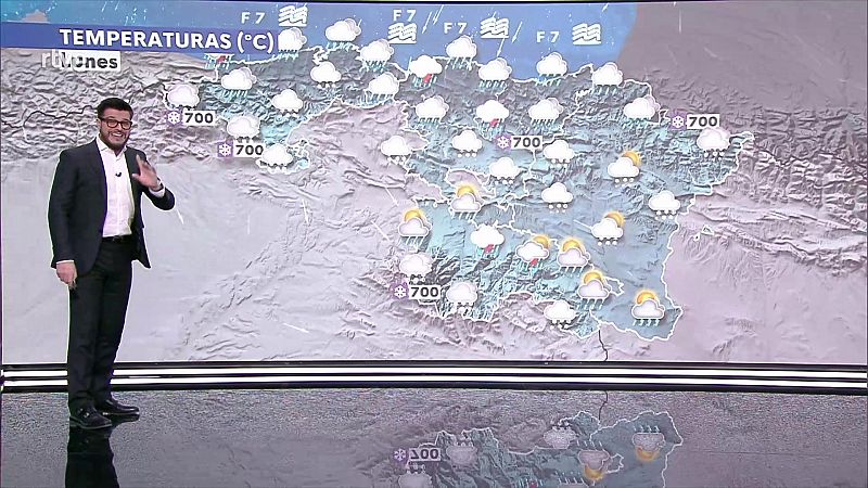 Nevadas moderadas y localmente fuertes con acumulados significativos en Pirineos y cordillera Cantábrica - ver ahora