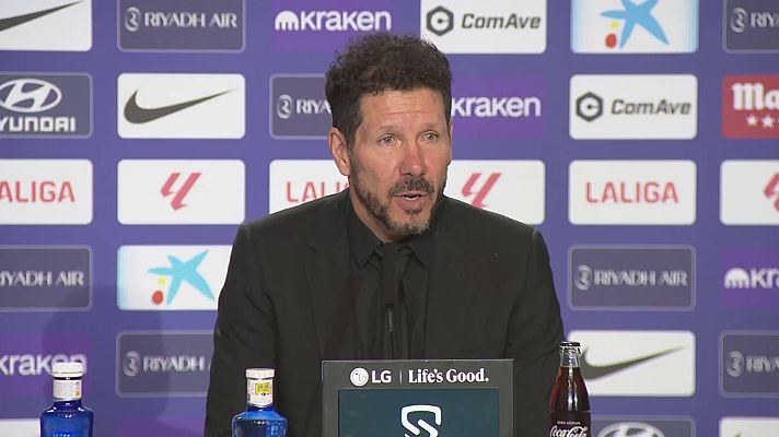 Fútbol - Simeone: "Los goles no son casualidad, sino porque el equipo las genera y cree"