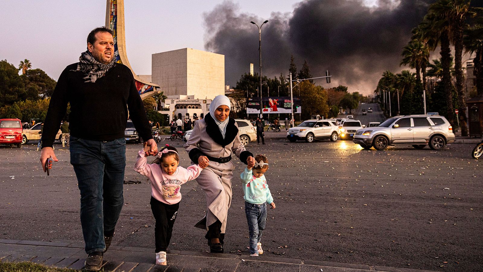 Celebraciones en las calles de Siria tras la caída de Al Asad