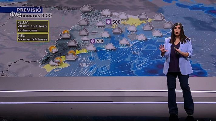 El temps - Fred, pluja i neu a cotes relativament baixes