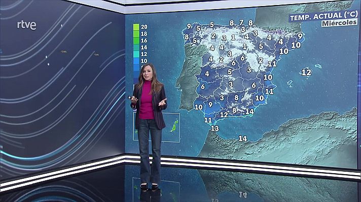 Heladas fuertes en el Pirineo, Cantábrica e Ibérica norte