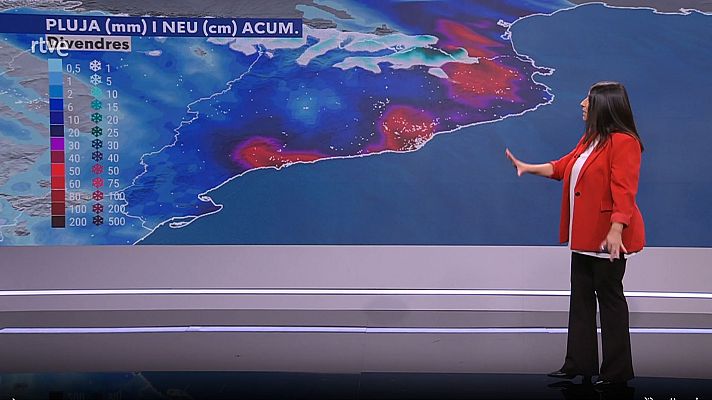 El temps - Ruixats, tempestes i neu al Pirineu fins divendres al matí